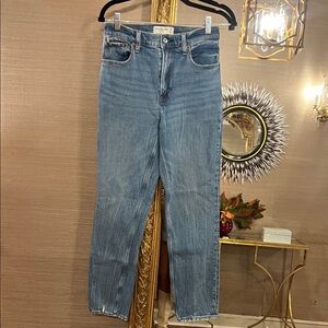 Abercrombie & Fitch Straight Leg Blue Jeans